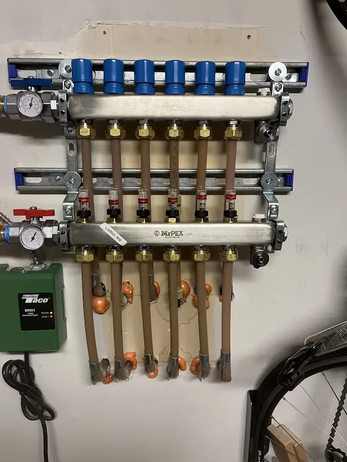 Plumber performing Gas Leak Detection at a residential property in Milton